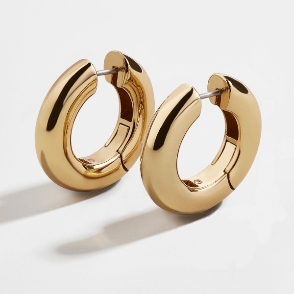 Gold Huggie Hoop Earrings