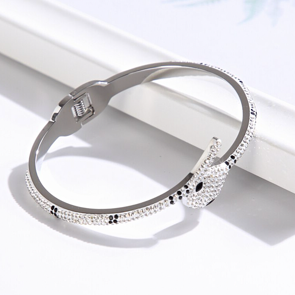 Snake Bangle Bracelet - Stainless Steel