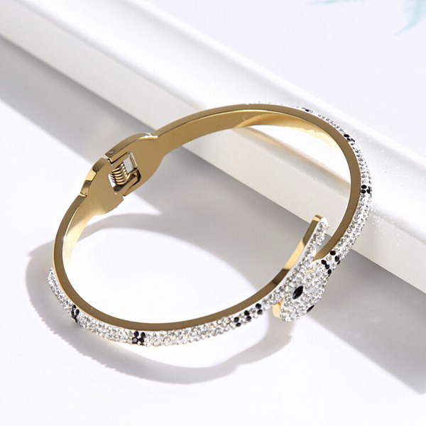 Snake Bangle Bracelet - Stainless Steel