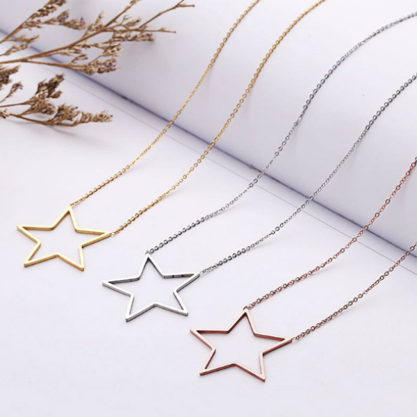 Star Dainty Necklace - Stainless Steel