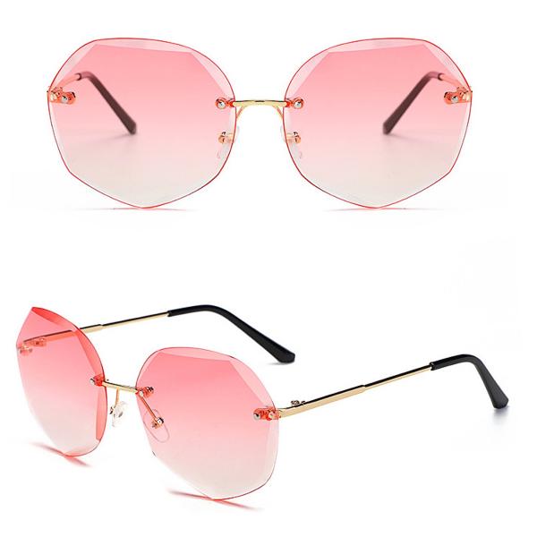 Tenerife Rimless Sunglasses - Pink