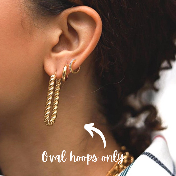 Oval Hoop Earrings