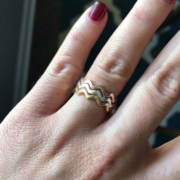 Zig-zag Ring / Midi Rings