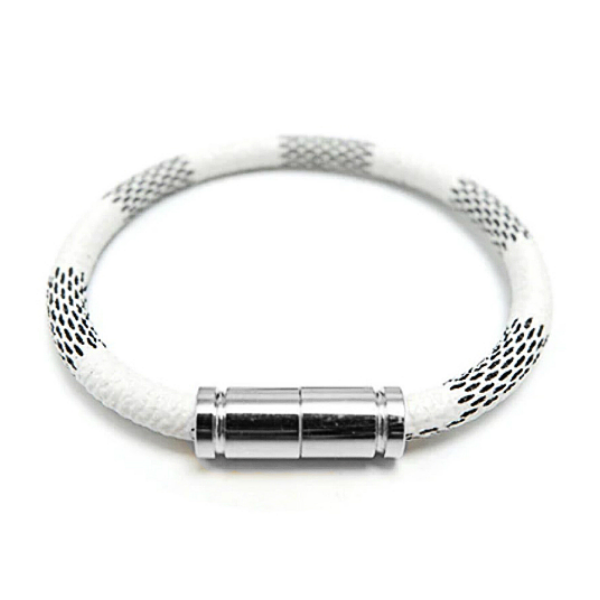 eLVeene Leather Magnetic Bracelet - Round